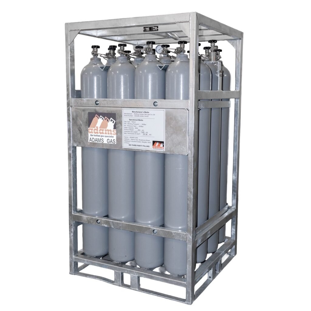 16 cylinder manifold pack for multi-gas supply, industrial use